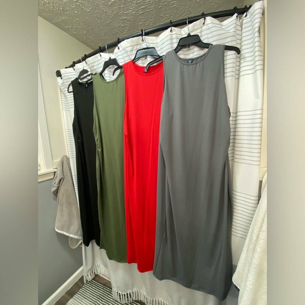 SET OF FOUR (4) Women's Sleeveless Bodycon Dresses